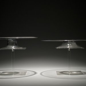 Four short-stemmed English glass tazze, 19th C. — photo 3