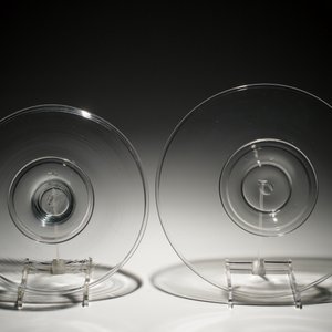 Four short-stemmed English glass tazze, 19th C. — photo 7