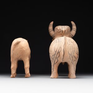 Four terracotta sculptures of animals and two bowls, Indus Valley, Iran, Pakistan and Afghanistan, 29th/3rd C. B.C. — photo 4