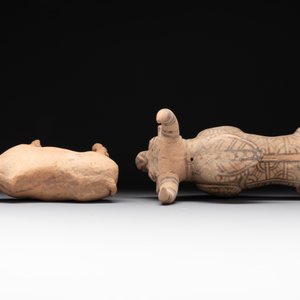 Four terracotta sculptures of animals and two bowls, Indus Valley, Iran, Pakistan and Afghanistan, 29th/3rd C. B.C. — photo 6