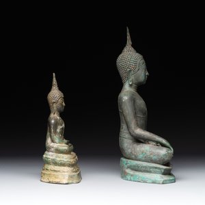 Four various Burmese bronze Buddhas, 15/17th C. — photo 5