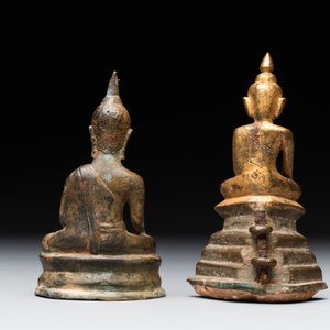 Four various Burmese bronze Buddhas, 15/17th C. — photo 10