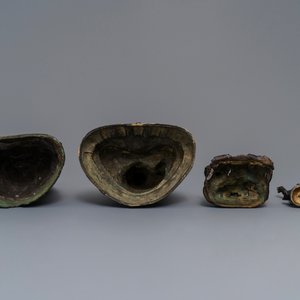 Four various Chinese and Tibetan bronze figures, 18/19th C. — photo 6