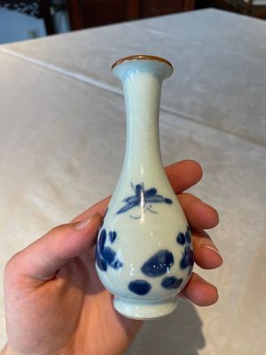 Four various Chinese blue and white vases, Transitional period — photo 15