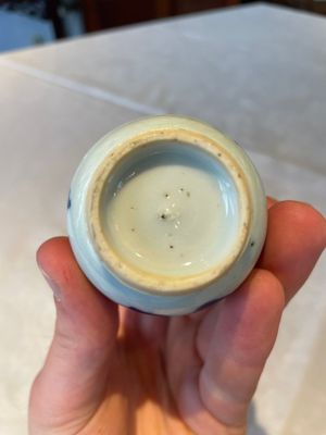 Four various Chinese blue and white vases, Transitional period — photo 18