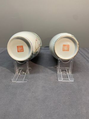 Four various Chinese famille rose vases, Qianlong mark, 20th C. — photo 12