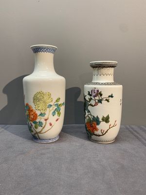 Four various Chinese famille rose vases, Qianlong mark, 20th C. — photo 8