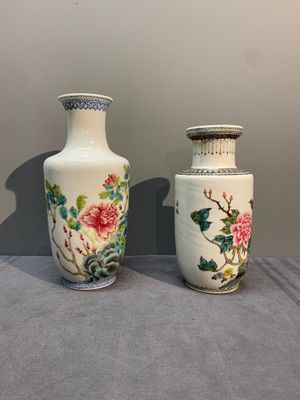 Four various Chinese famille rose vases, Qianlong mark, 20th C. — photo 10