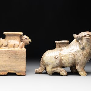 Four various Chinese monochrome wares, Qing and later — 照片 4