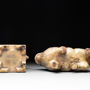 Four various Chinese monochrome wares, Qing and later — 照片 7