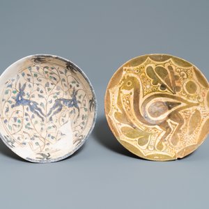 Four various Islamic pottery bowls, Safavid and Raqqa, 14th C. and later — photo 3