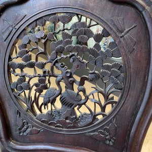 Four wooden chairs with reticulated backs, Macao or Portuguese colonial, 19th C. — 照片 40