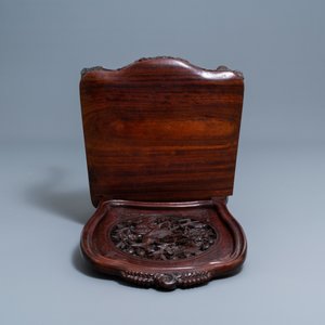 Four wooden chairs with reticulated backs, Macao or Portuguese colonial, 19th C. — 照片 10