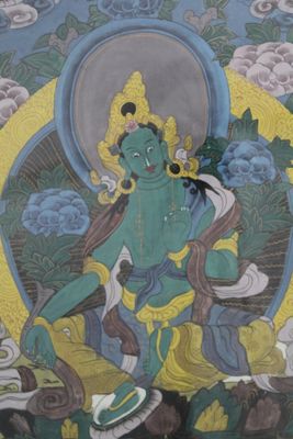 Fragment de thangka, Tibet, 19e-20e