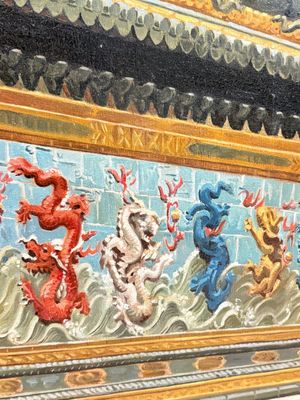 Francis Tsoy (1808-1886): 'Nine-dragon wall', oil on canvas — photo 11