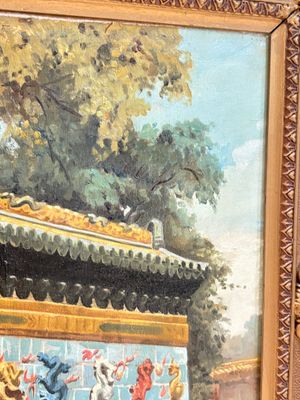 Francis Tsoy (1808-1886): 'Nine-dragon wall', oil on canvas — photo 13