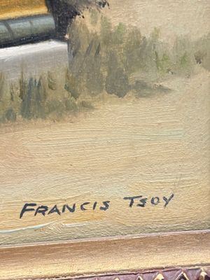 Francis Tsoy (1808-1886): 'Nine-dragon wall', oil on canvas — photo 15