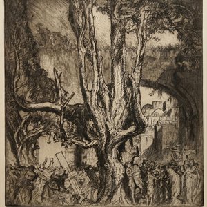 Frank Brangwyn (1867 - 1956): Trois eaux-fortes, dont deux de 'L'ombre de la croix' — photo 2