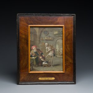 Frans II Francken (1581-1642) et atelier: 'La Mort et l'Avare', huile sur cuivre — photo 2