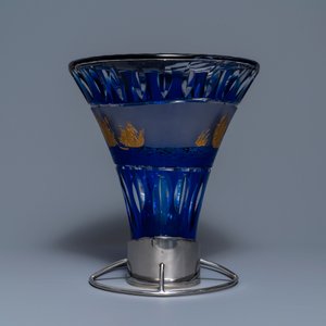 Frans van Praet (Belgique, 1937) pour Val Saint Lambert: tabouret en cristal pour l'expo de Seville en 1992 — photo 3