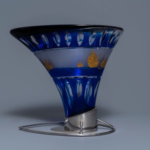 Frans van Praet (Belgium, 1937) for Val Saint Lambert: a crystal stool for the 1992 Seville expo — photo 4