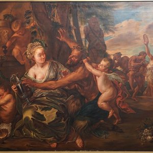 French school, 19th C., Pan and Syrinx, oil on canvas — photo 1