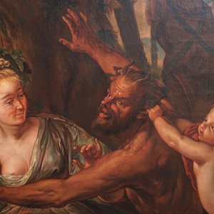French school, 19th C., Pan and Syrinx, oil on canvas — photo 3