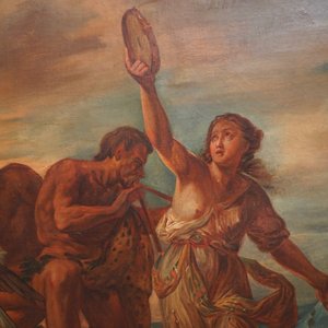 French school, 19th C., Pan and Syrinx, oil on canvas — photo 4