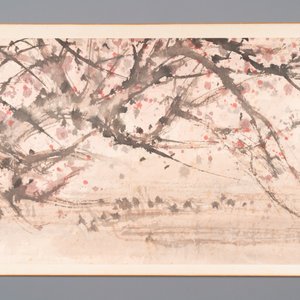 Fu Baoshi 傅抱石 (1904-1965): 'Rassemblement des lettrés', encre et couleur sur papier, datée 1943 — photo 5