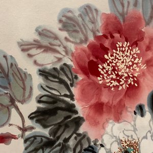 Gao Yihong (1908-1982): Pivoines épanouies, encre et couleur sur papier, datée 1971 — photo 9