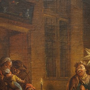 Garemijn, Jan Anton (Brugge, 1712-1789): Les Musiciens Ambulans, olie op doek, gesign. en gedat. 1785 — foto 3