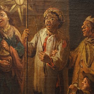 Garemijn, Jan Anton (Brugge, 1712-1789): Les Musiciens Ambulans, olie op doek, gesign. en gedat. 1785 — foto 5