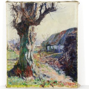 Georges De Sloovere (1873-1970), "Paysage de campagne avec arbre" — photo 1