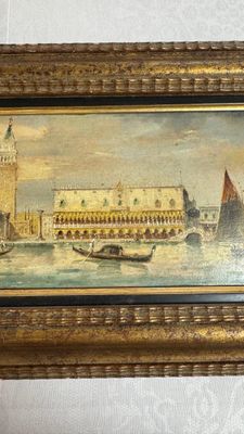 Giovanni Grubacs (1829-1919): 'Views of Venice', oil on panel, second half 19th C. — 照片 12