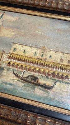 Giovanni Grubacs (1829-1919): 'Views of Venice', oil on panel, second half 19th C. — 照片 15