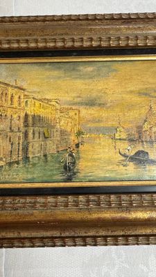 Giovanni Grubacs (1829-1919): 'Views of Venice', oil on panel, second half 19th C. — 照片 3