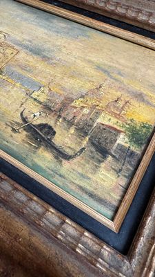 Giovanni Grubacs (1829-1919): 'Views of Venice', oil on panel, second half 19th C. — 照片 5