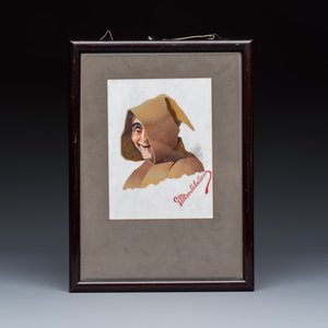 Giovanni Montelatici (1864-1930): Portrait of a Monk, pietra dura plaque — foto 1