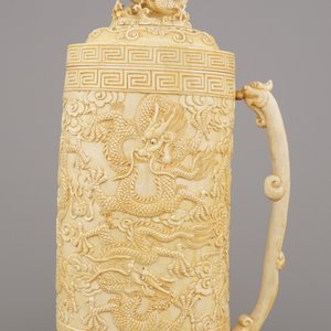 Gobelet fin couvert en ivoire sculpté, Chine, env. 1900 — photo 5
