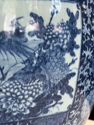 Grand aquarium en porcelaine de Chine en bleu et blanc, Jiaqing — photo 12