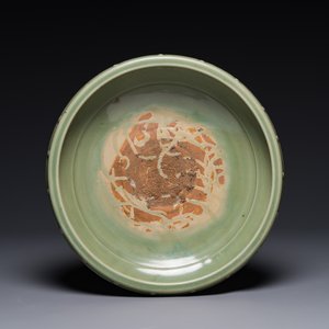 Grand brûle-parfum aux trigrammes en porcelaine de Chine céladon de Longquan sur socle en bois, Ming — photo 4