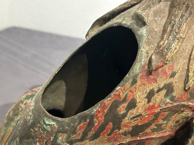 Grand brûle-parfum en bronze en forme de lion bouddhiste, Chine, Ming — photo 18