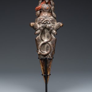 Grand phurba en bronze, Tibet, 19ème — photo 19