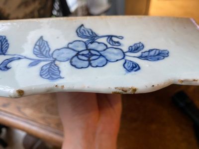 Grand plat en porcelaine de Chine en bleu et blanc à décor d'une scène du 'Xi Xiang Ji', Qianlong — photo 10