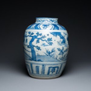 Grand pot en porcelaine de Chine en bleu et blanc à décor d'un faisan, Ming — photo 2