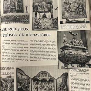 Grand retable en tryptique en bois polychromé et doré figurant Saint-Jean-Baptiste, la Vierge et Saint-Roch, Espagne, 1ère moitié du 16ème — photo 8