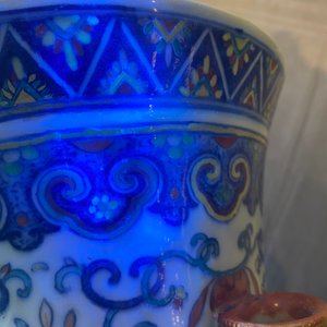 Grand vase 'hu' en porcelaine de Chine doucai, marque de Qianlong, 19ème — photo 42
