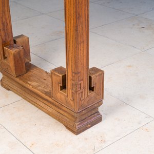 Grande console de type 'tiaoan' en bois d'orme à décor géométrique, Chine, 19/20ème — photo 10