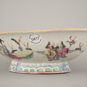 Grande coupe chinoise, famille rose, 19e — photo 3