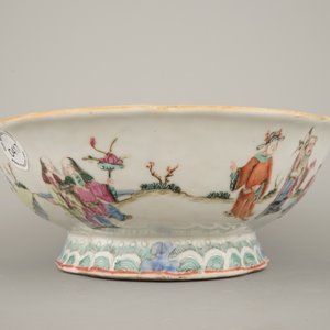 Grande coupe chinoise, famille rose, 19e — photo 4